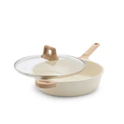 GreenLife Arte<br> 8pc Cookware Set, Cream With White Speckle -Chic Kitchen Utensils CC008534 001 Arte GreenLife Arte 8PC Cookware Set Cream with White Speckle 4 d51071e2 bd0f 4275 83c5 3b2762f99520