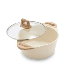 GreenLife Arte<br> 8pc Cookware Set, Cream With White Speckle -Chic Kitchen Utensils CC008534 001 Arte GreenLife Arte 8PC Cookware Set Cream with White Speckle 6 f7c709a0 890b 44f1 a367 70c42b585265