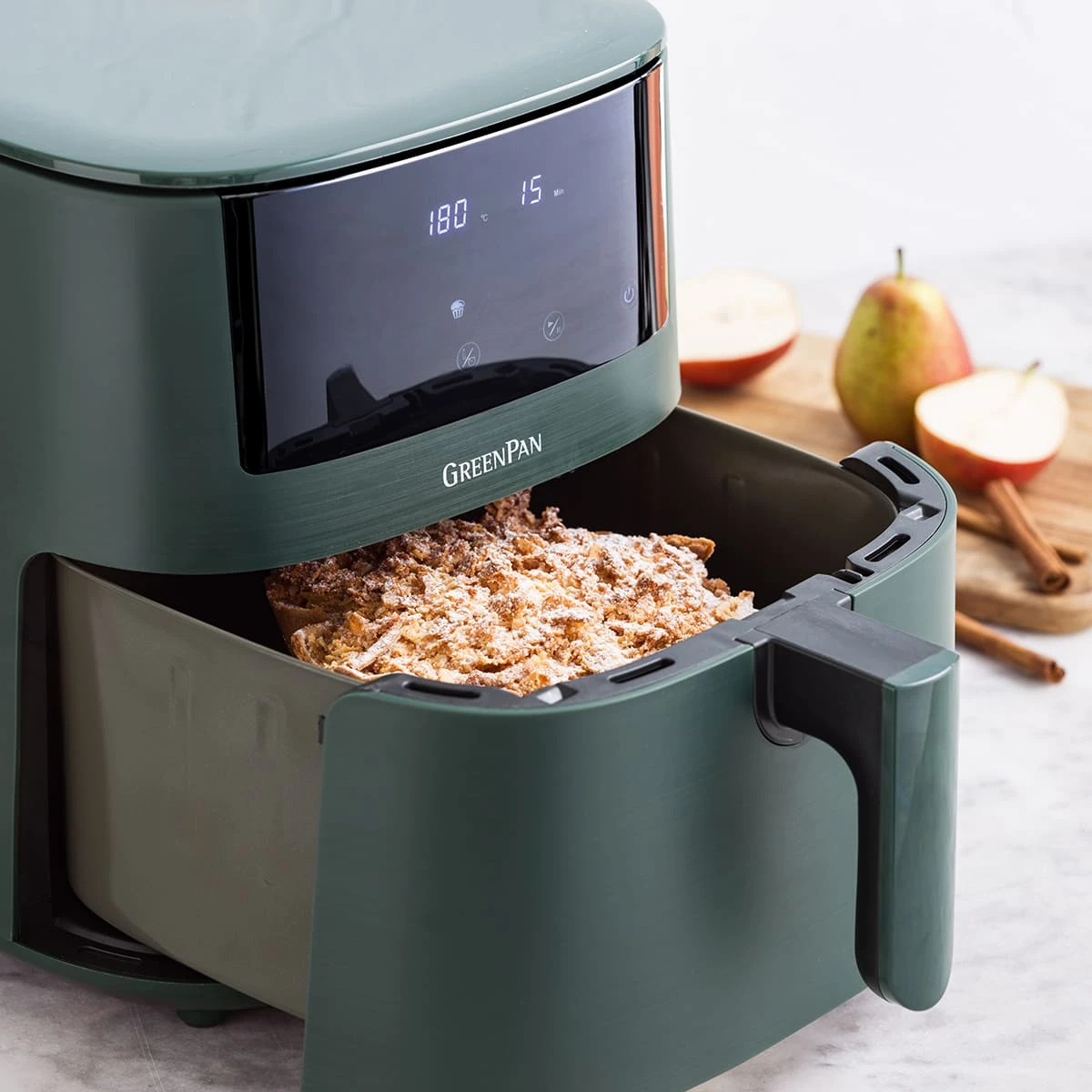 Bistro<br> XXL Coloured Air Fryer - Pine Green 7 Bistro<br> XXL Coloured Air Fryer - Pine Green - Image 7