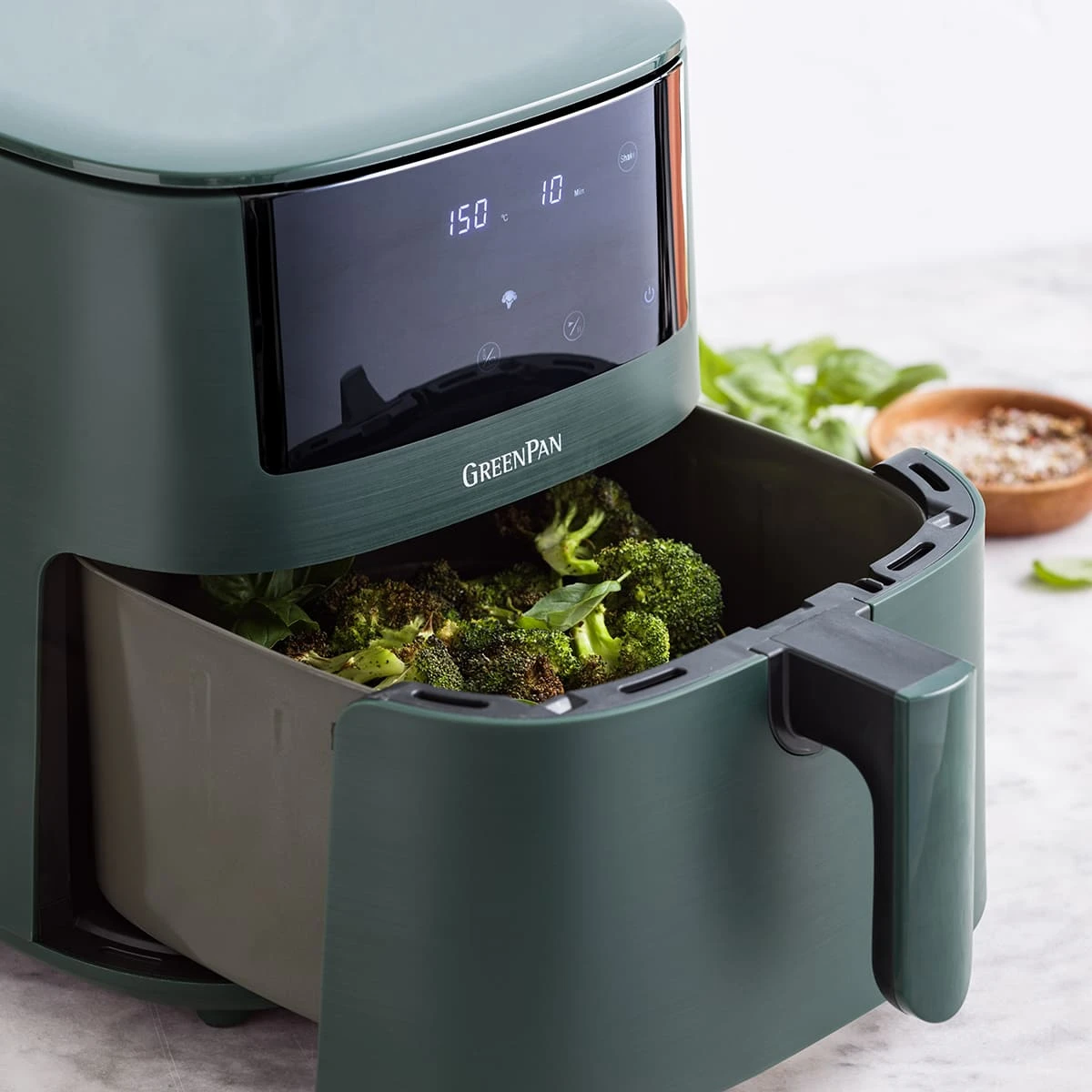 Bistro<br> XXL Coloured Air Fryer - Pine Green 8 Bistro<br> XXL Coloured Air Fryer - Pine Green - Image 8