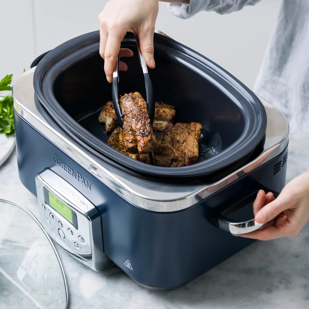 Slow Cooker<br> Oxford Blue, 6L 2 Slow Cooker<br> Oxford Blue, 6L - Image 2