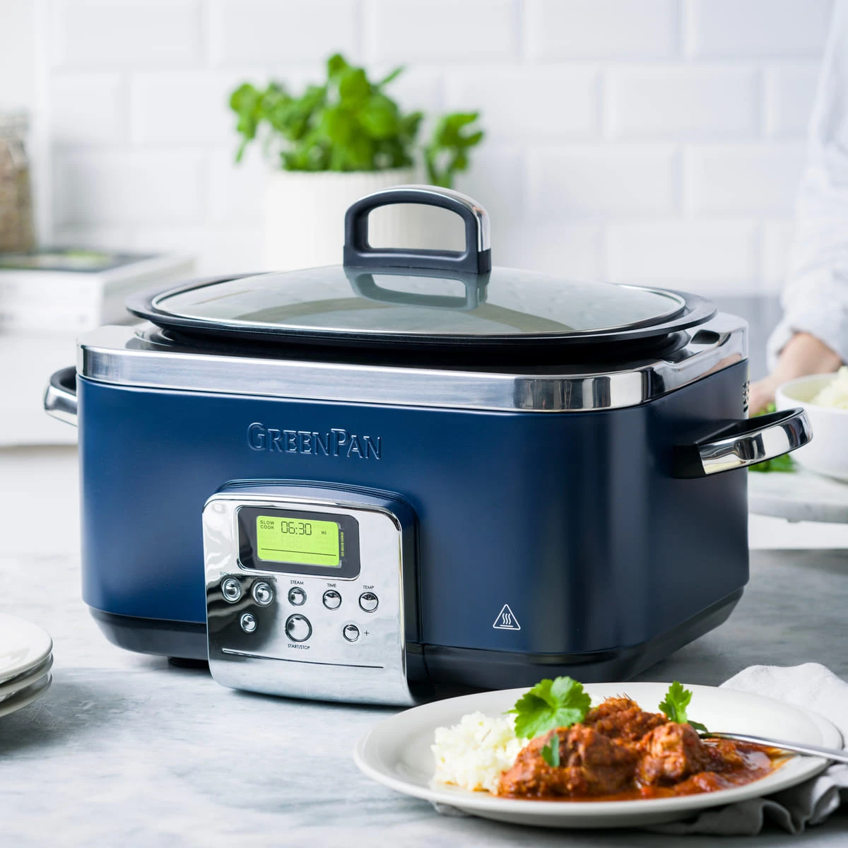 Slow Cooker<br> Oxford Blue, 6L 4 Slow Cooker<br> Oxford Blue, 6L - Image 4