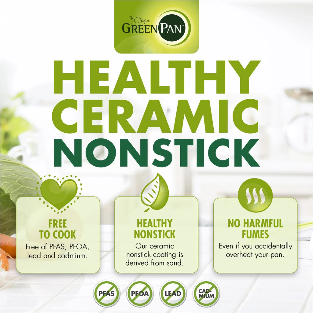 GreenPan Valencia Pro Magneto Open Frypan Set | 10" & 12" 3 GreenPan Valencia Pro Magneto Open Frypan Set | 10" & 12" - Image 3