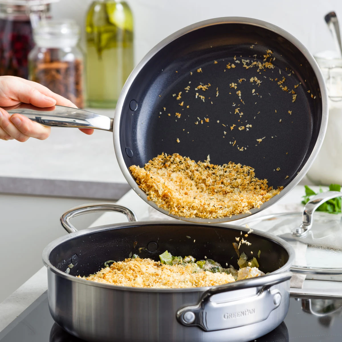 Premiere<br> Frying Pan, Stainless Steel - 30cm 2 Premiere<br> Frying Pan, Stainless Steel - 30cm - Image 2