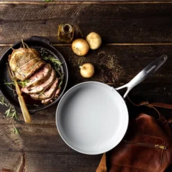 Greenpan Venice Pro Tri-Ply Stainless Steel Ceramic Non Stick 8" Frypan Vibrant Silver -Chic Kitchen Utensils GUEST 0289268f 0be7 4a66 ad20 6638db9737fc