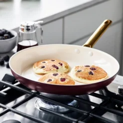 GreenPan Reserve 12" Frypan With Helper Handle & Lid Plum Purple -Chic Kitchen Utensils GUEST 08baa2c4 705e 42f2 884b 8f3f6d2faa3b