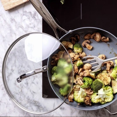 GreenPan Valencia Pro 4.5qt Saute Pan With Helper Handle & Lid Black 6 GreenPan Valencia Pro 4.5qt Saute Pan With Helper Handle & Lid Black - Image 6