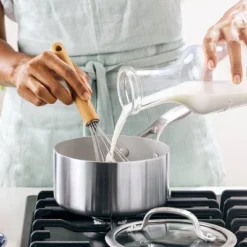 Greenpan Venice Pro Tri-Ply Stainless Steel Ceramic Non Stick 1.5qt Saucepan With Lid Vibrant Silver -Chic Kitchen Utensils GUEST a650e0f8 cb2e 4e47 ad83 6e6dd4ce9f25