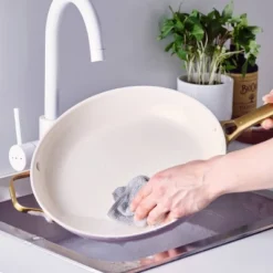 GreenPan Reserve 12" Frypan With Helper Handle & Lid Blush -Chic Kitchen Utensils GUEST b2f73976 7db6 42d6 be74 617a65525e39