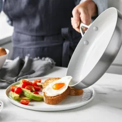 Greenpan Venice Pro Tri-Ply Stainless Steel Ceramic Non Stick 12" Frypan Vibrant Silver -Chic Kitchen Utensils GUEST b4f86be8 dbe6 4d8d 9f19 080ac347e93c