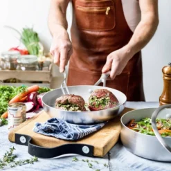 Greenpan Venice Pro Tri-Ply Stainless Steel Ceramic Non Stick 12" Frypan Vibrant Silver -Chic Kitchen Utensils GUEST d8144181 6c71 4f11 8ba8 7b0191e769e9