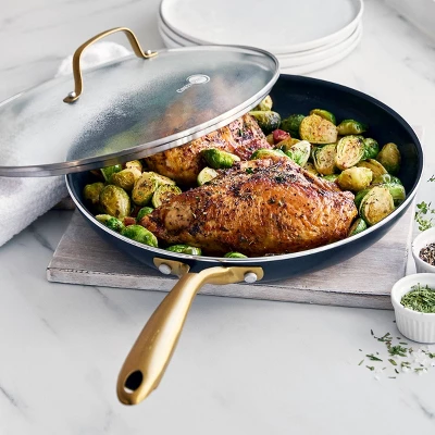 GreenPan Studio 12" Covered Frypan - Black 1 GreenPan Studio 12" Covered Frypan - Black