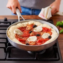 Greenpan Venice Pro Tri-Ply Stainless Steel Ceramic Non Stick 11" Frypan Vibrant Silver -Chic Kitchen Utensils GUEST f9b3dd8c b912 4c3d a9d7 2f473888a3cc