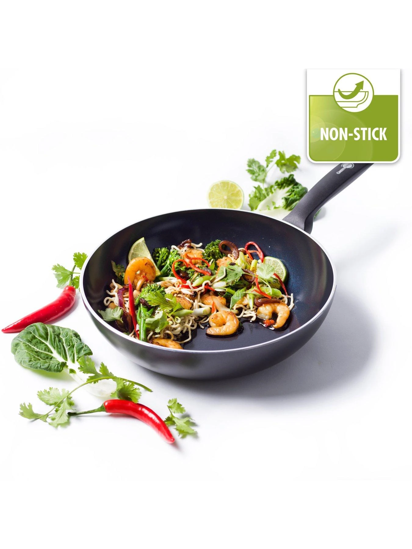 GreenPan Torino Healthy Ceramic Non-Stick 28 Cm Wok 3 GreenPan Torino Healthy Ceramic Non-Stick 28 Cm Wok - Image 3