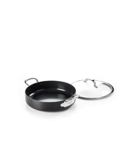 GreenPan Barcelona Black Ceramic Non-stick 30cm/4.8 Litres Skillet With Lid -Chic Kitchen Utensils UUU5N SQ3 0000000004 BLACK SLd1