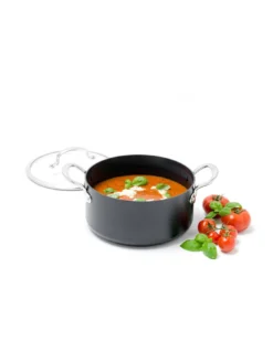 GreenPan Barcelona Black Ceramic Non-stick 18cm/2.1 Litres Casserole With Lid -Chic Kitchen Utensils UUU5R SQ3 0000000004 BLACK SLd1